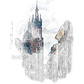Architectural Sketch Of Krakow  